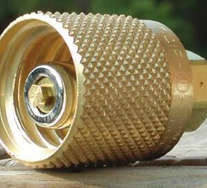Right-hand 1 1/4 inch ACME brass Rego coupler